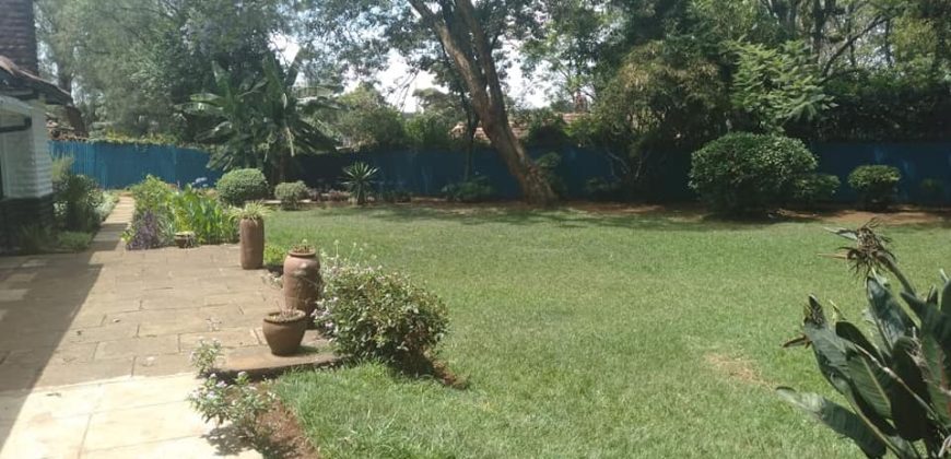 Kilimani Bungalow on half acre for rent
